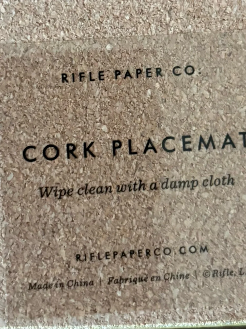 Rifle Paper Co. Citrus Grove Cork Placemats - Lot of 7 | Never Used